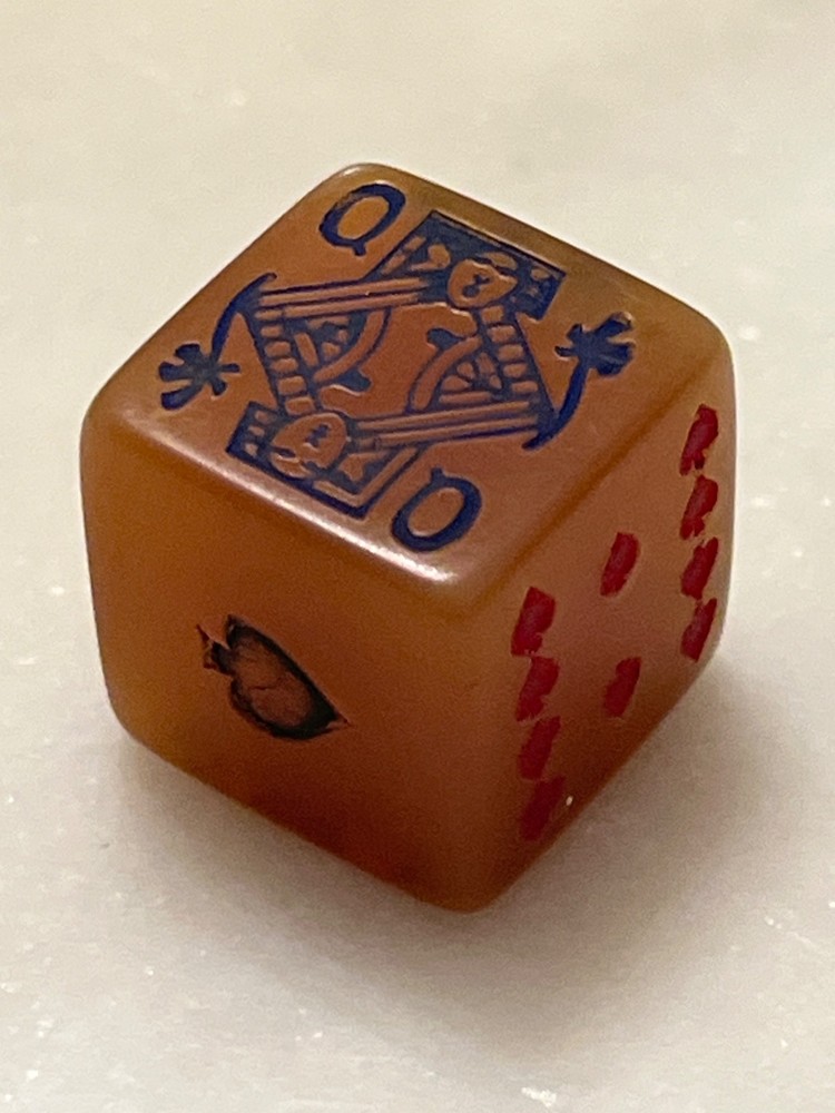 Old rootbeer celluloid single poker dice replacement 123123@