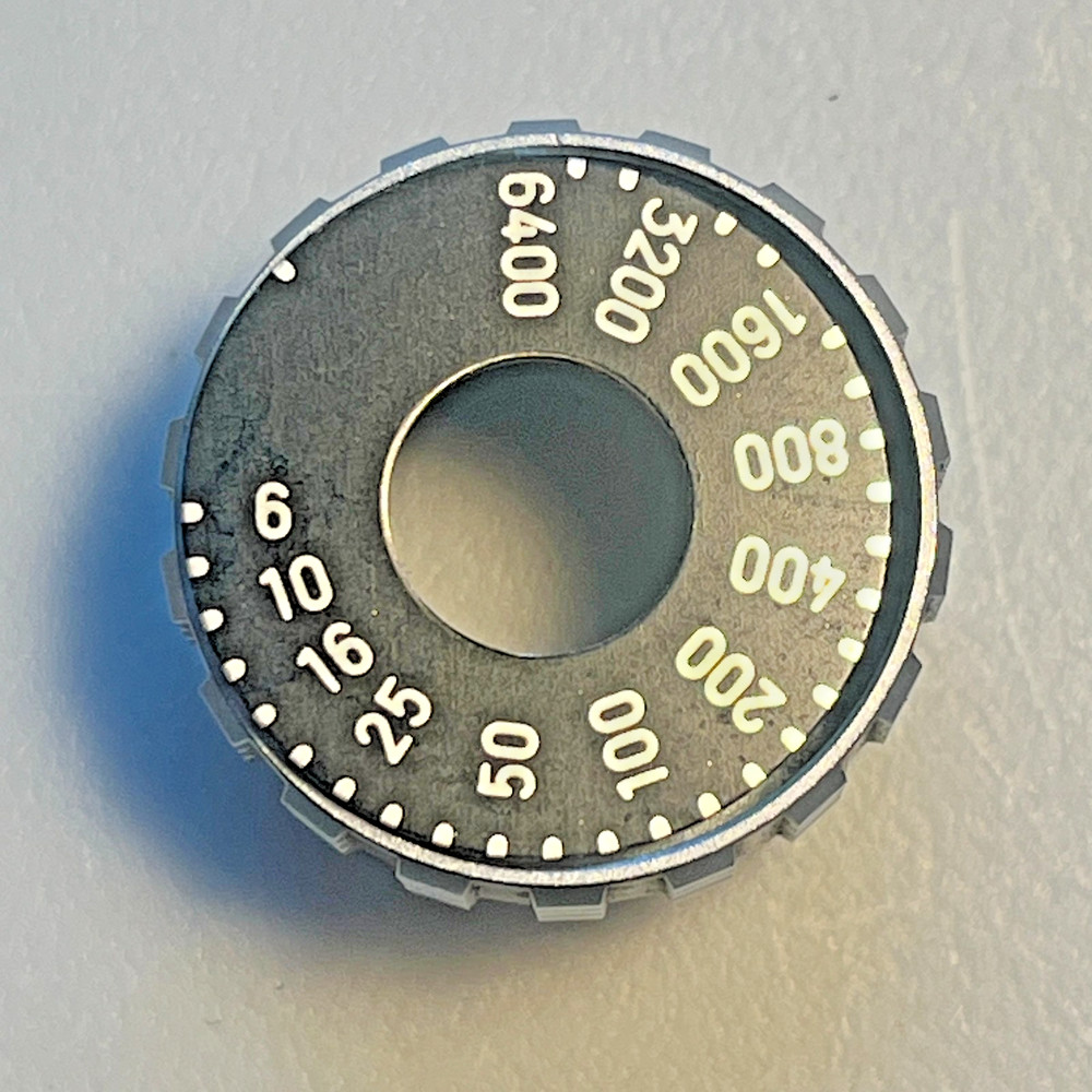 Minolta SRT-303 Shutter Speed Dial ISO Knob Assembly w/ Spring & Screw OEM
