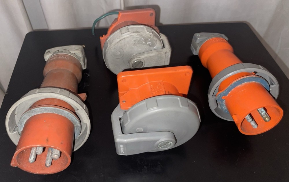 Hubbell Male Pin & Sleeve Plugs And Receptacles Bundle UNTESTED