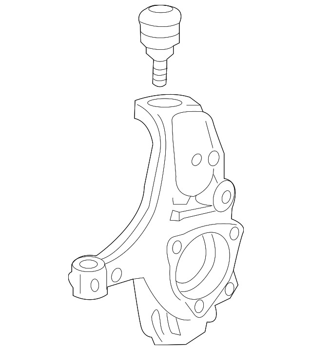 Genuine GM Driver Side Steering Knuckle 84506878