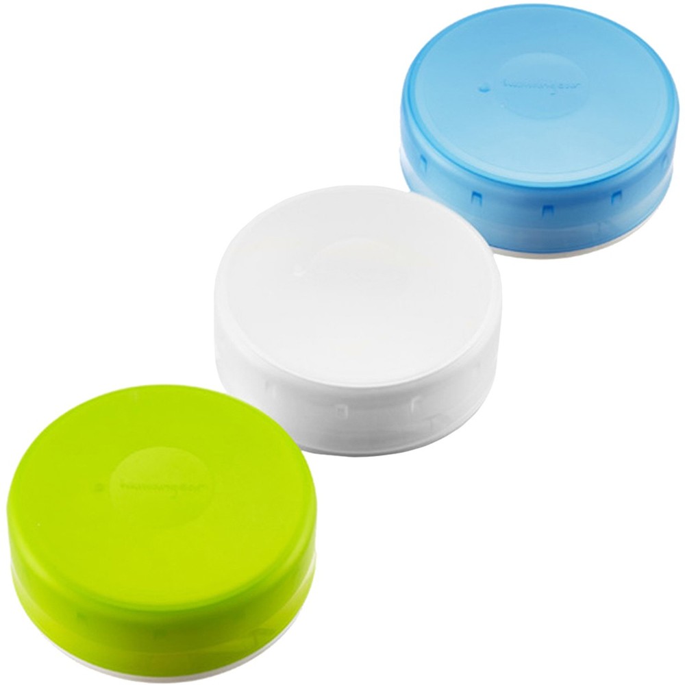 Humangear GoTubb .7 oz Container - 3 Pack - Green/Blue/Clear