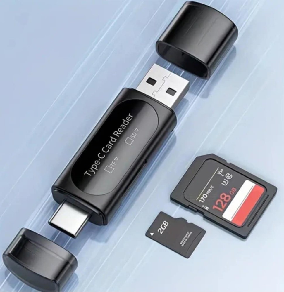 SD/Micro SD Card Reader Micro USB SD Card Adapter and USB to SD Memory Card Read