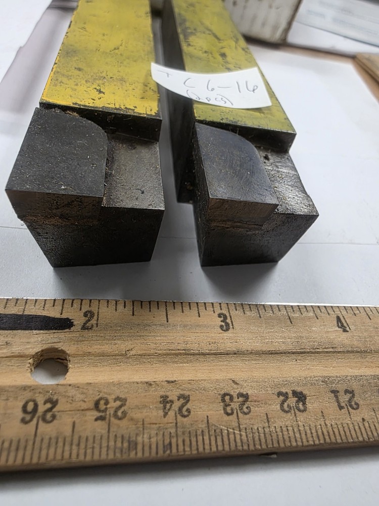 2 pcs Brazed Carbide 1" Square Lathe Tool Bits, OR LARGE FLYCUTTER BITS LH