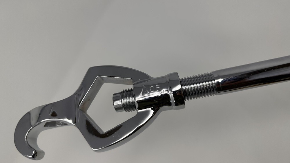 Chrome Fire Hydrant Wrench BMF 20" Handle extra heavy 4.2 lbs.