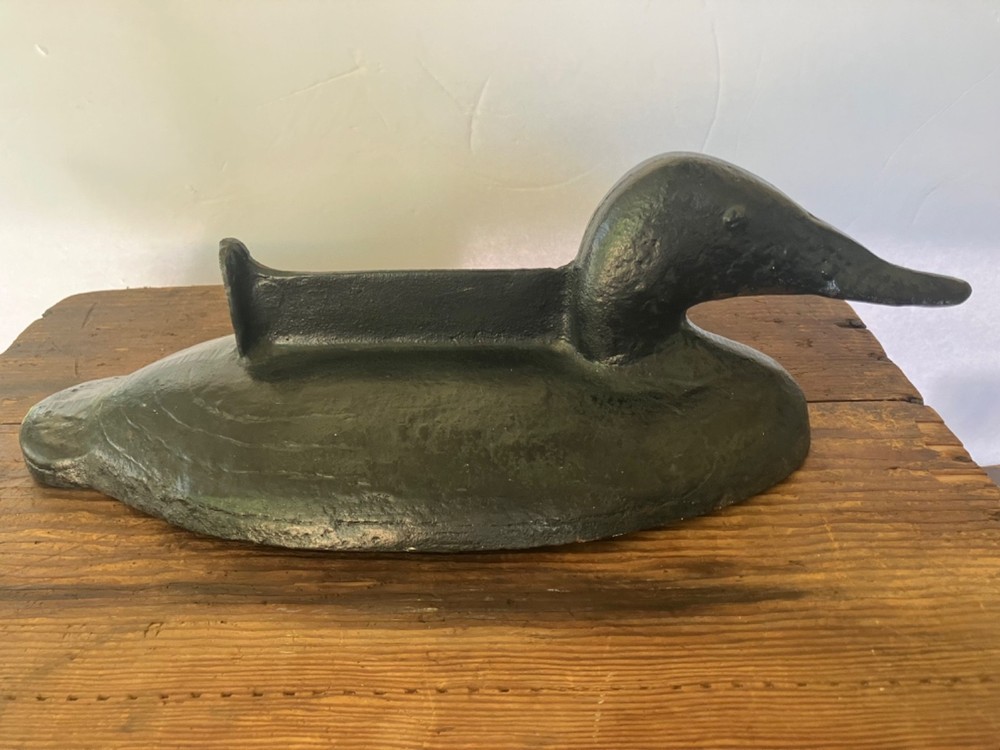 ANTIQUE USA CIRCA 1890 CAST IRON DUCK BOOT SCRAPER