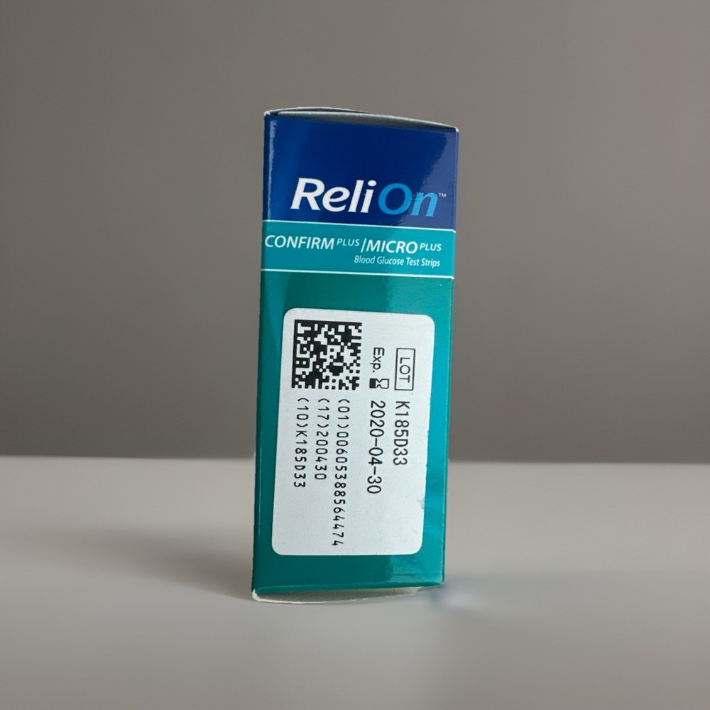ReliOn Confirm Micro Blood Glucose Test Strips, 50 Count