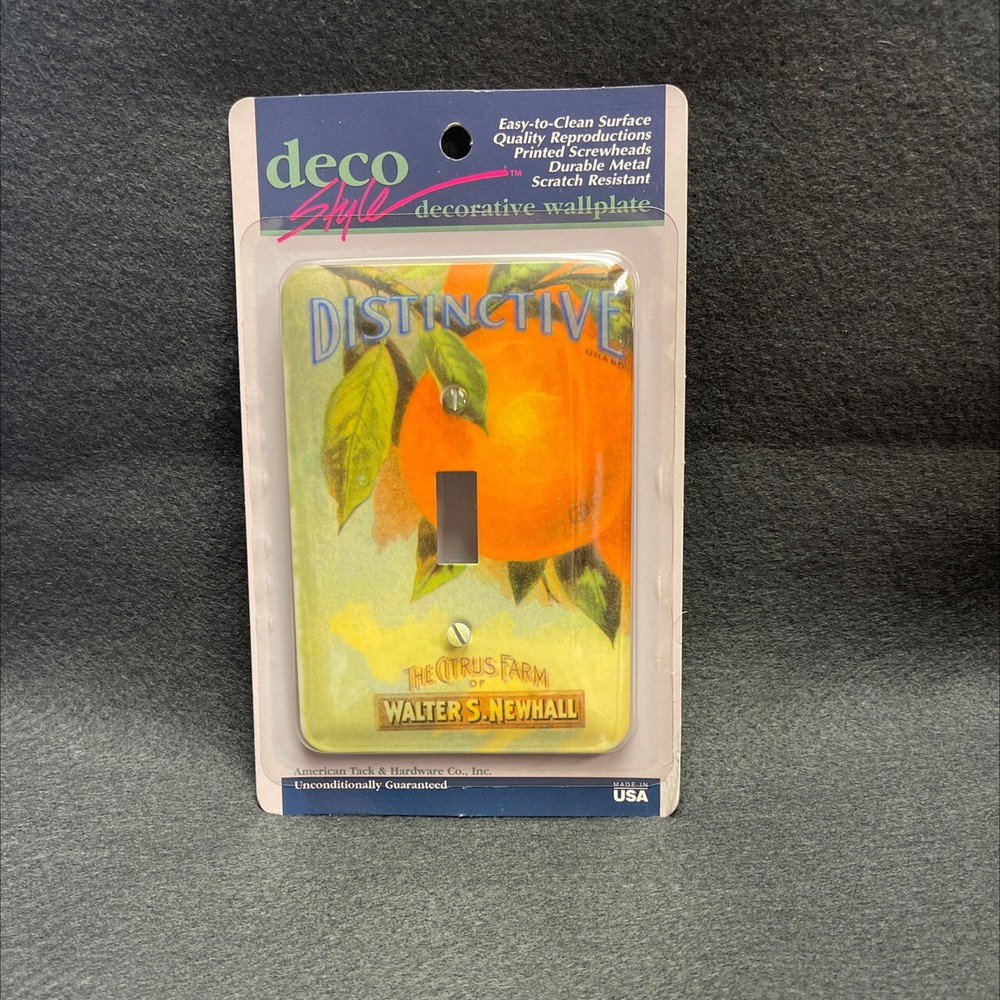 (5 Pack) Wall Plate Oranges Single Switch