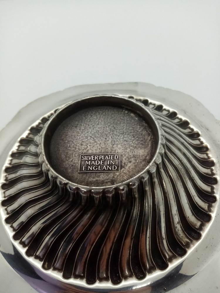 Vintage Yeoman Silver Plate engraved dish.