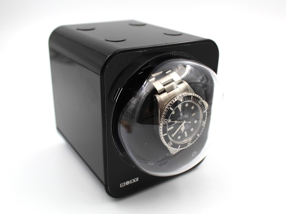 Single Watch Winder Black With Charger Top Quality