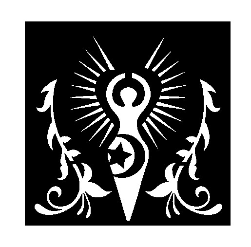 12"x12" Clear Plastic Stencil - Celestial Goddess (MC151) (.007")*****