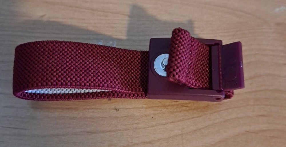Anti Static ESD Adjustable Wrist Strap W/Cord Maroon (Qty 3)