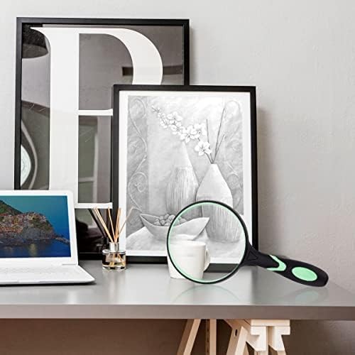 10X 4 Inch Handheld Magnifying Glass Lens