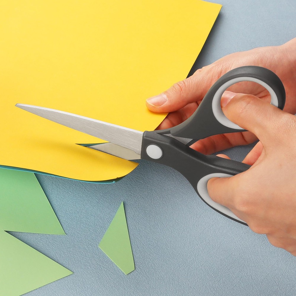 Left Handed Scissors, 8.5 Inch Multi-Purpose Premium General Purpose Shears, ...