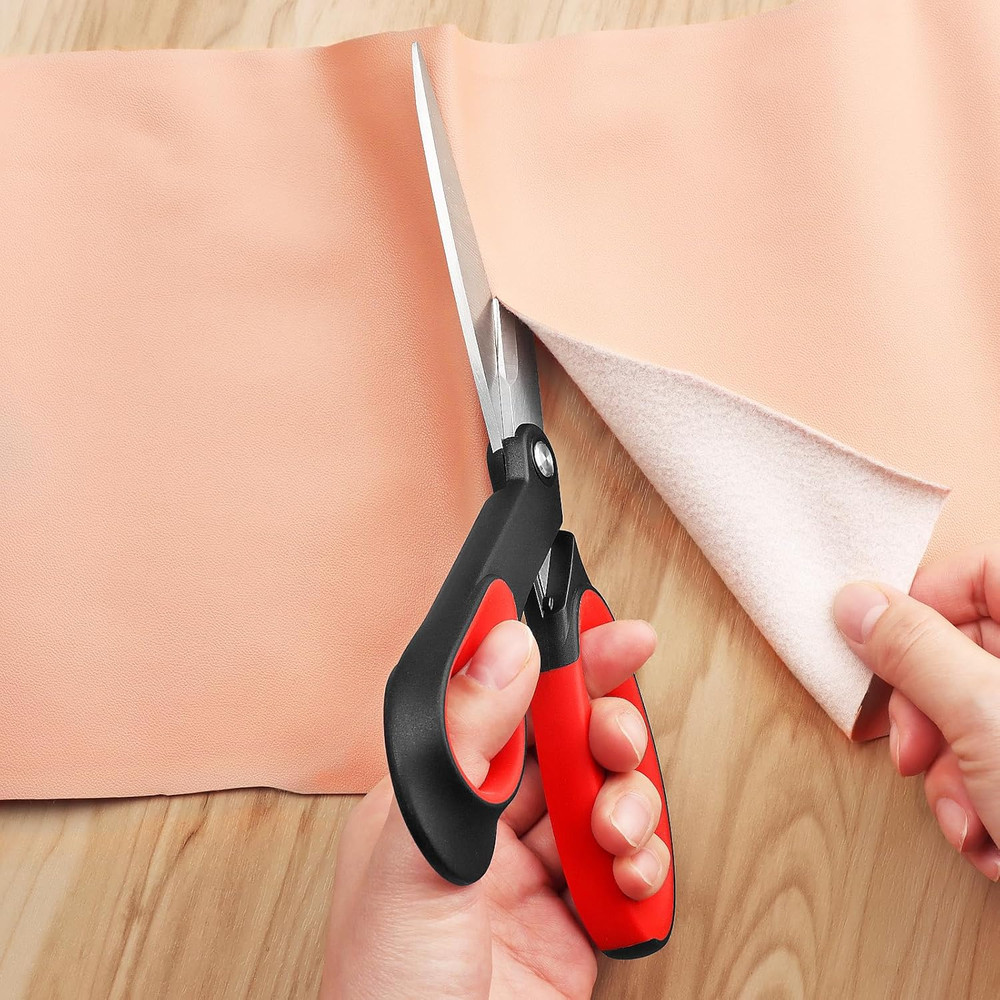 True Left Handed Sewing Scissors, Heavy Duty Multi-Purpose Tailor Scissors, Stai