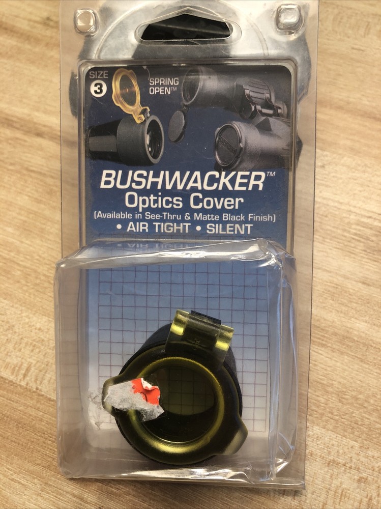 BUSHWACKER OPTICS COVER - SIZE 3 - SPRING OPEN OPERATION - NEW IN PACKAGE