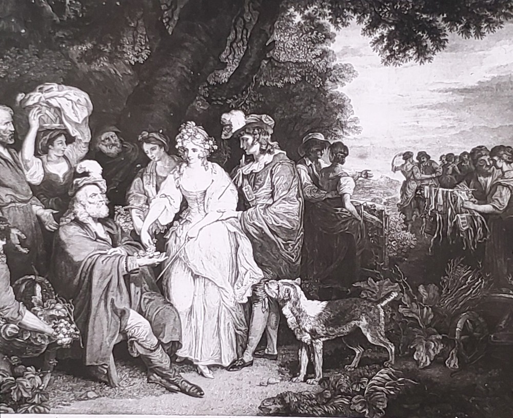 Shakespeare's Winter's Tale, Francis Wheatley, Magic Lantern Glass Slide