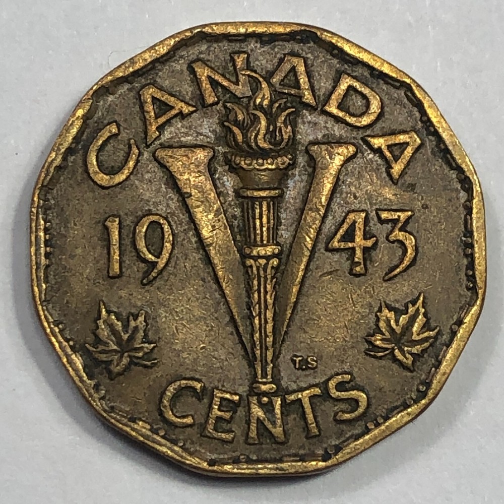 1943  Canada Five Cent Foreign Coin #2320