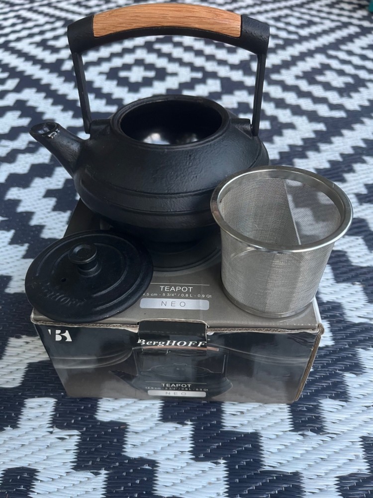 NIB BergHOFF Cast Iron Teapot NEO