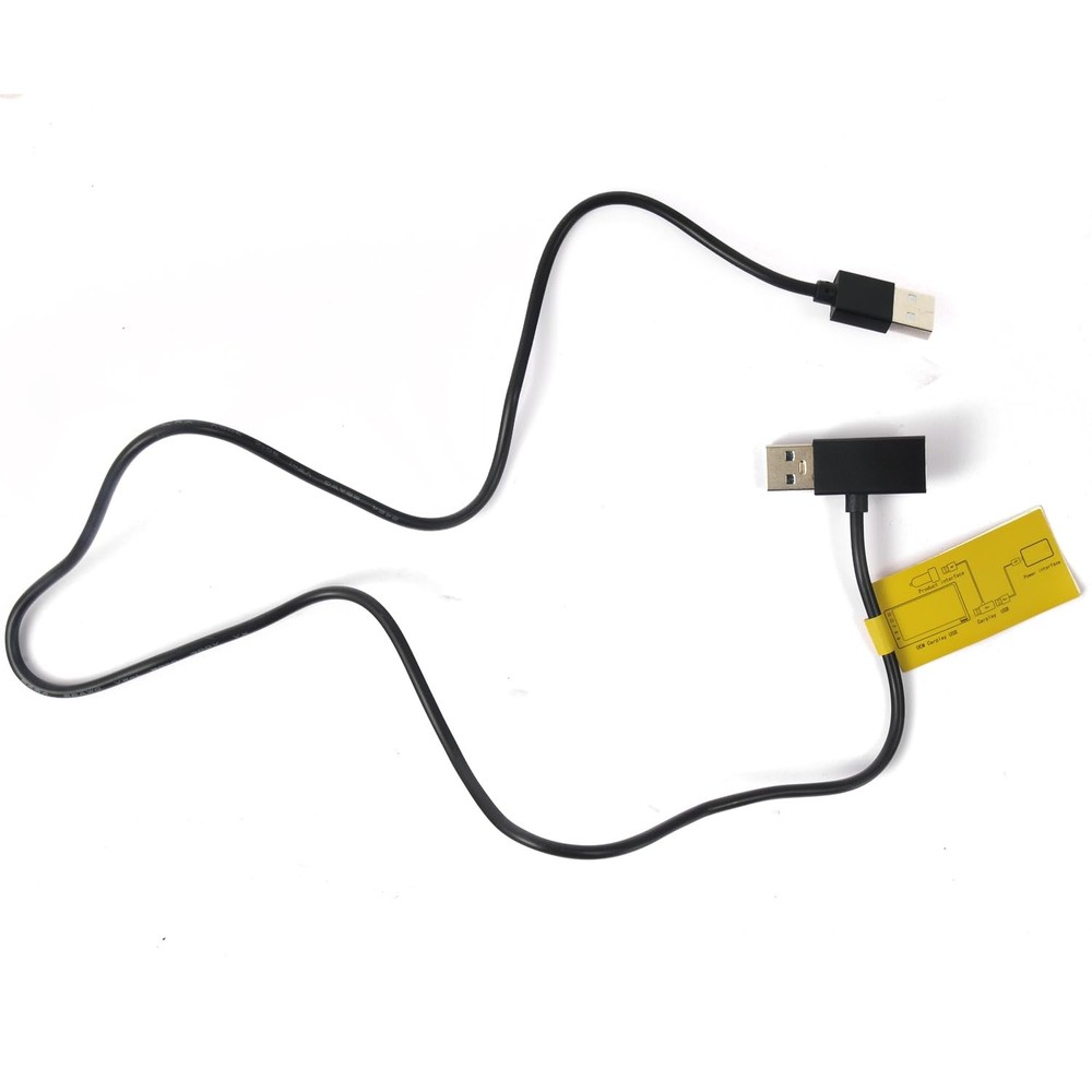 Flgocexs USB Splitter Power Data Adapter Y-Cable Black for Android