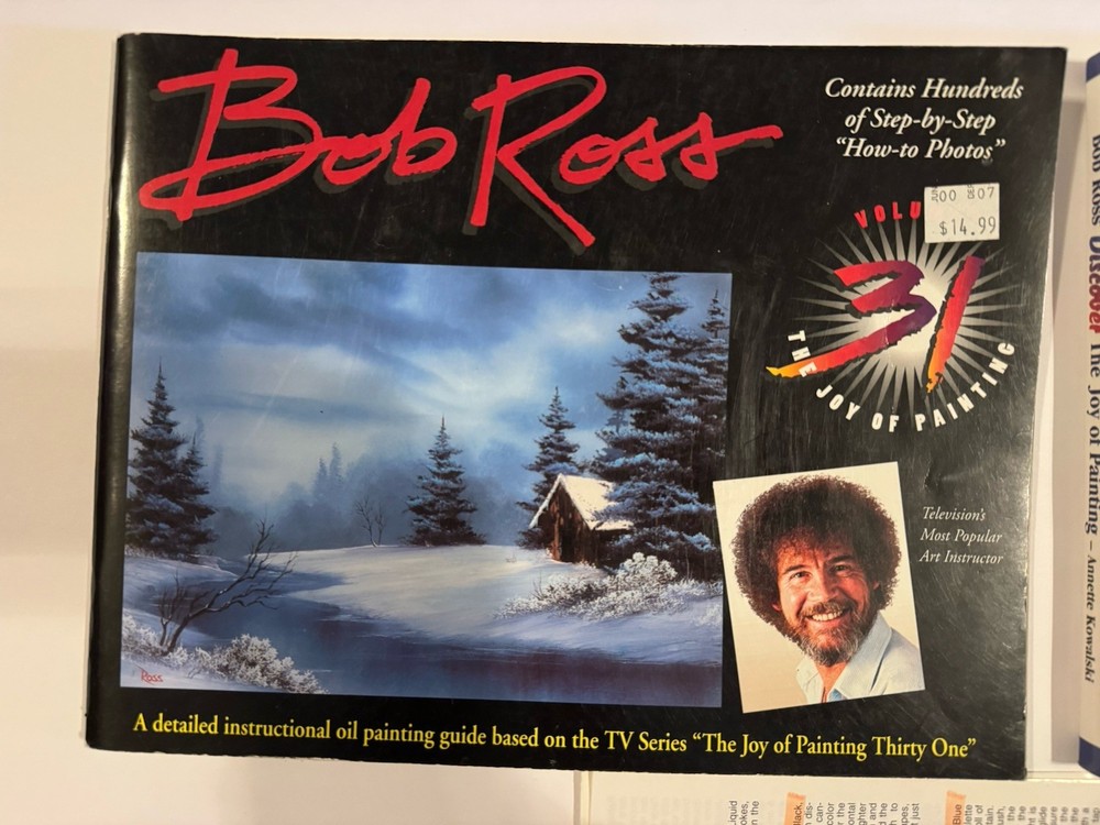2 BOB ROSS. STEP BY STEP PAINTING BOOKS