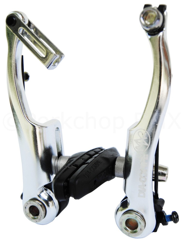 Dia-Compe MX2 bicycle BMX V-brake caliper - SILVER ANODIZED