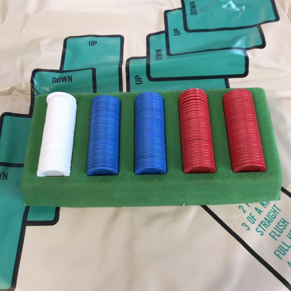 Vintage Strategy Poker Milton Bradley 1967 Fine Edition Complete!! EUC