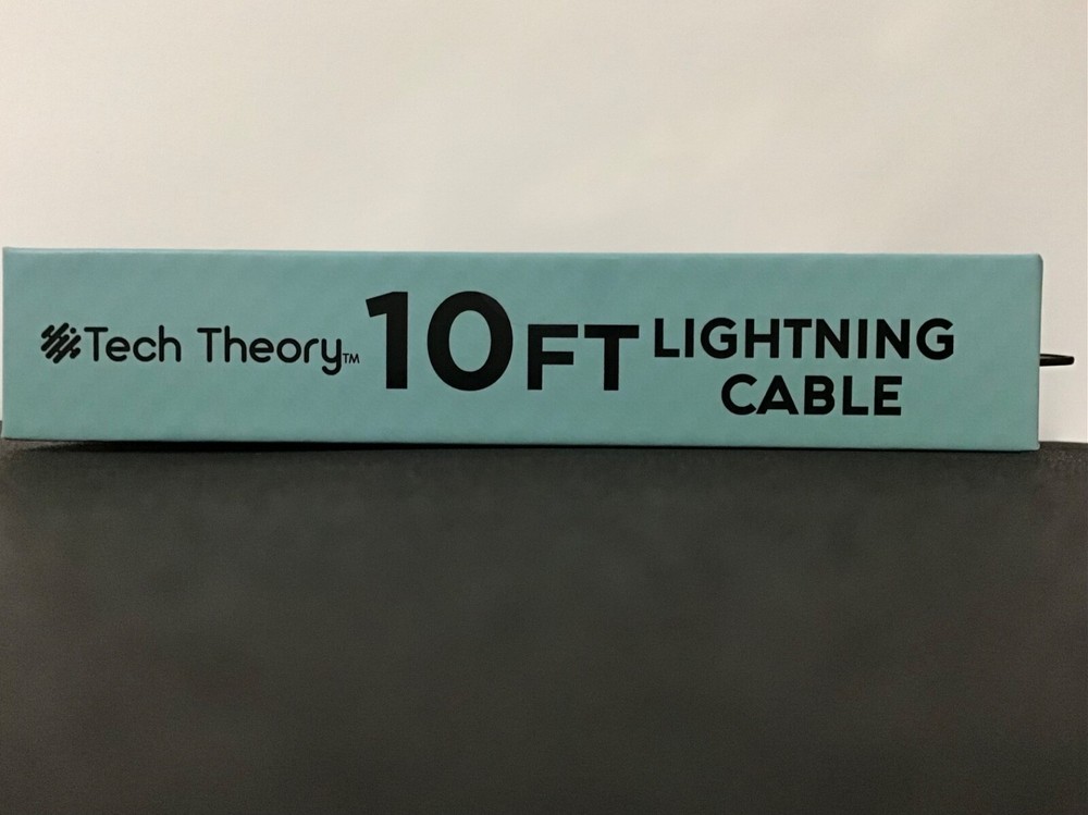 NEW Tech Theory 10ft Cable Compatible with iPhone, iPad, iPod-Charge/Transfer