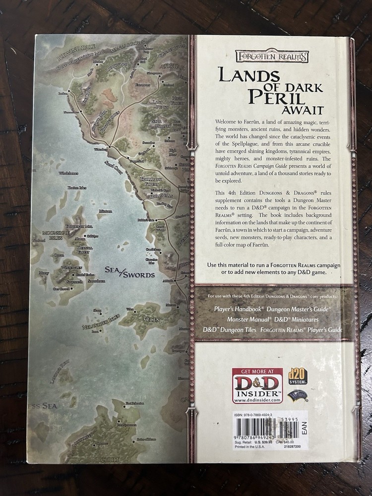 D&D RPG 3.5, 4th Edition Campaign Guide, 3 Book Set