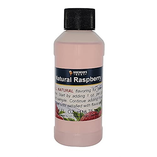 Natural Raspberry Flavoring 4 oz Concentrated for Beer Wine Baking Candy