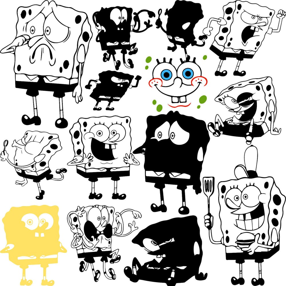 SPONGEBOB Svg Mega Bundle 1000+ Designs