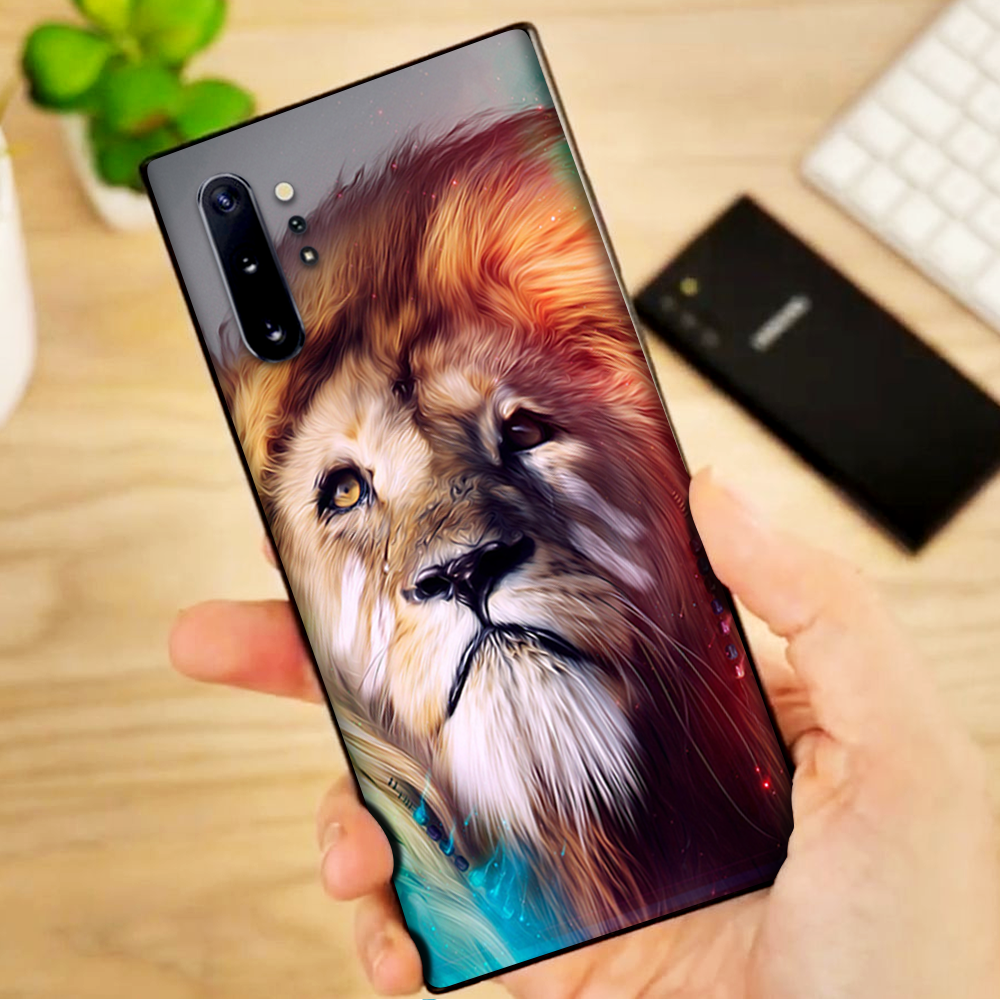 Skins Decal Wrap for Samsung Note 10 Plus Lion face