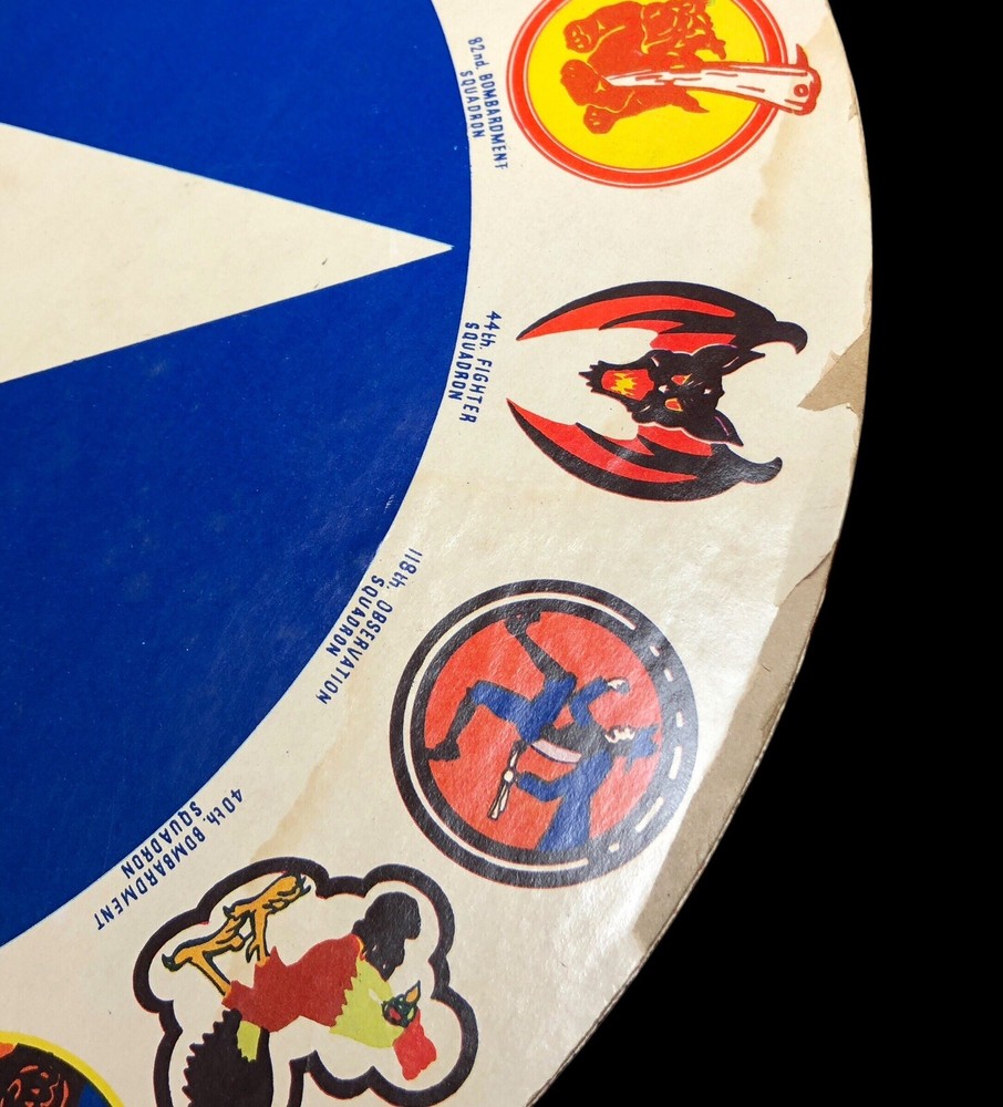 RARE 1942 WW2 U.S. ARMY PLANE DETECTOR & SQUADRON IDENTIFIER GREAT GRAPHICS