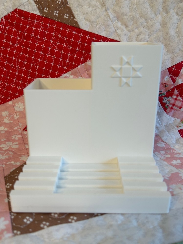 Quilt ruler and Sewing Notion Holder