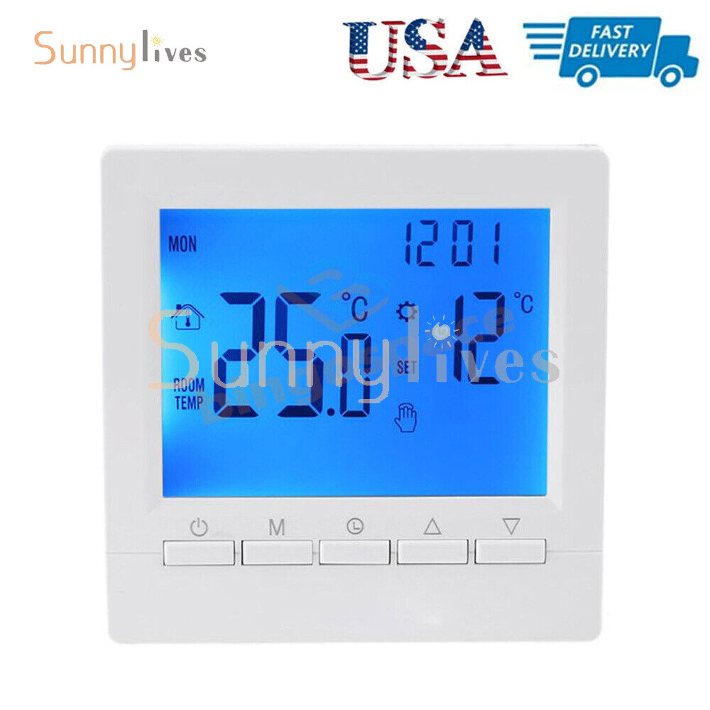 Digital Wall-hung Furnace Thermostat Temperature Controller Weekly Programmable