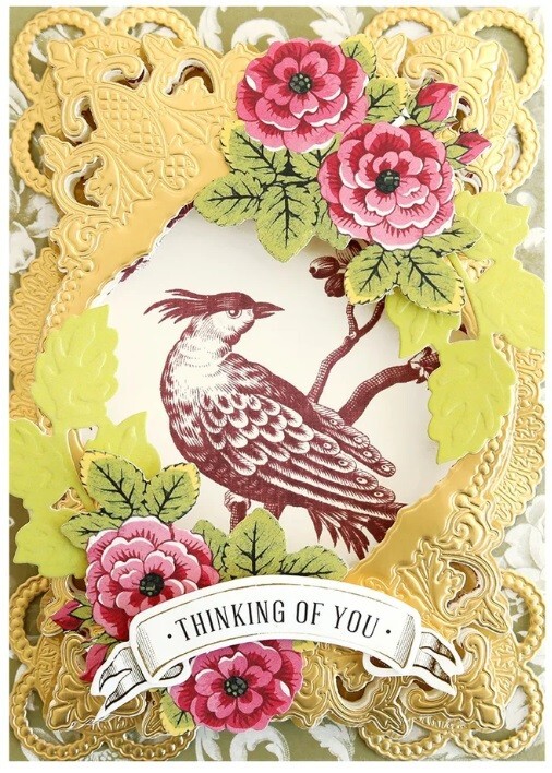 Anna Griffin Rococo Frame 3D Dies, 4 pcs, NEW, 800188 Medallion