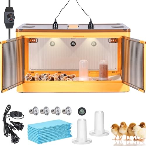 Chicken Brooder Box for Chicks Kit with Heater Chicks Warmer Brooder Plate 142L