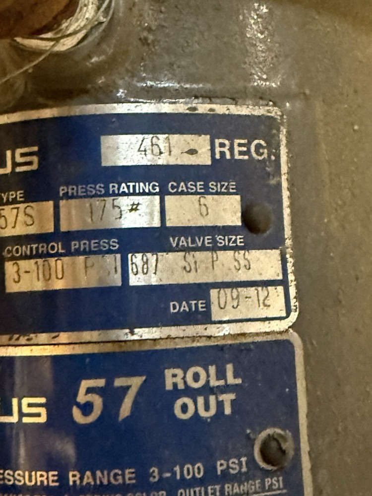 Sensus 57S Propane Gas Pressure Regulator Valve 3-100 PSI