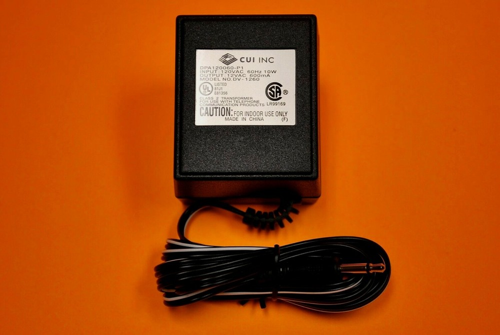 CUI DV-1260 Telephone AC Adapter