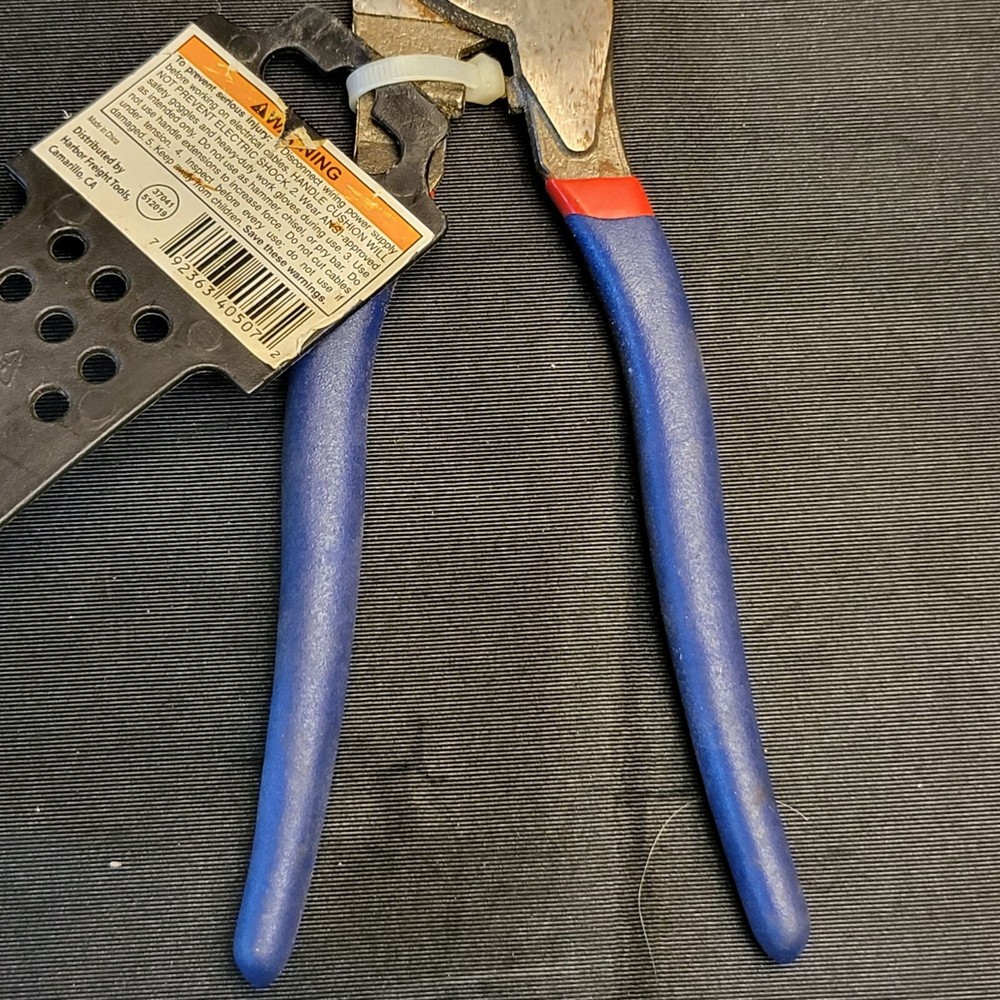 Pittsburgh 10" Cable Cutter New *surface rust from storage, unused
