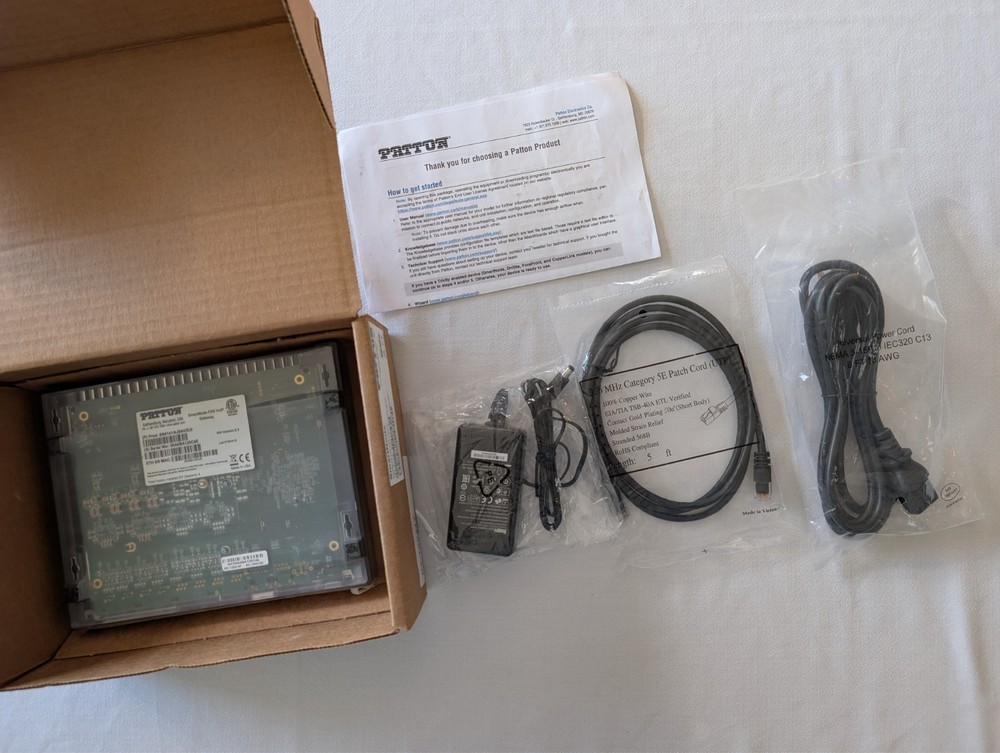Patton SmartNode 4141 VoIP FXS Gateway SN4141/4JS4V/EUI- NEW!!