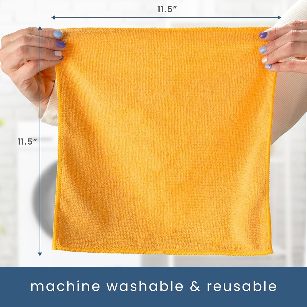 150 Pack Microfiber Cleaning Cloth, Bulk Towels Home,Reusable Microfiber Towels