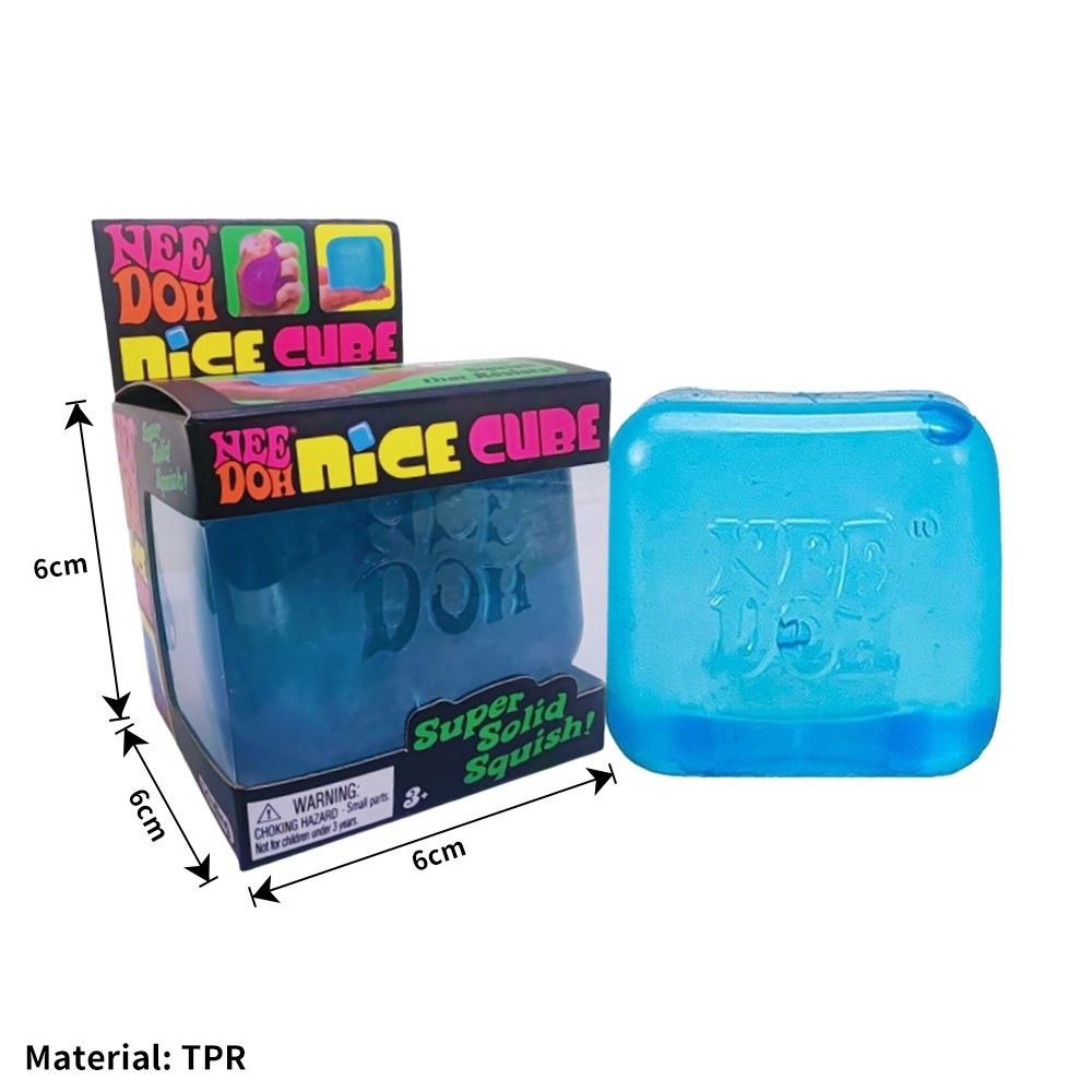 Schylling Needoh Nice Cube Sensory Toy with a Super Solid Squish