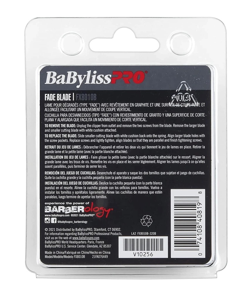 BaBylissPRO Black Graphite Replacement Fade Blade | FX8010B