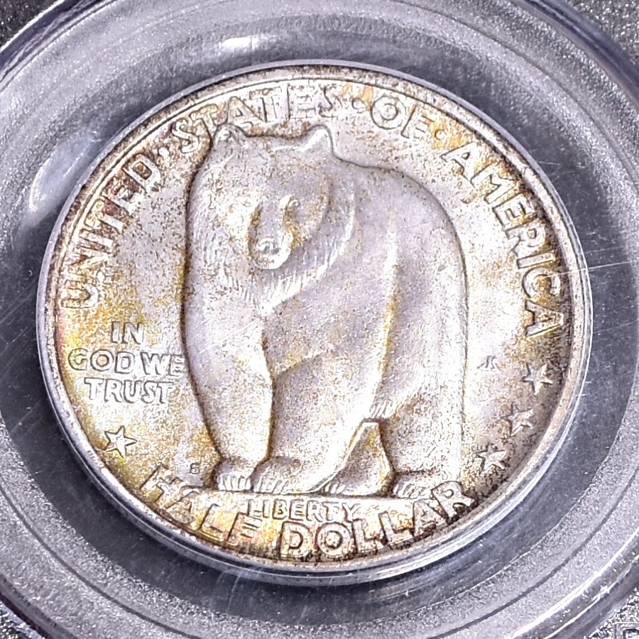 1936-S Bay Bridge Comm Silver Half Dollar - PGCS MS65 (#61399-L)