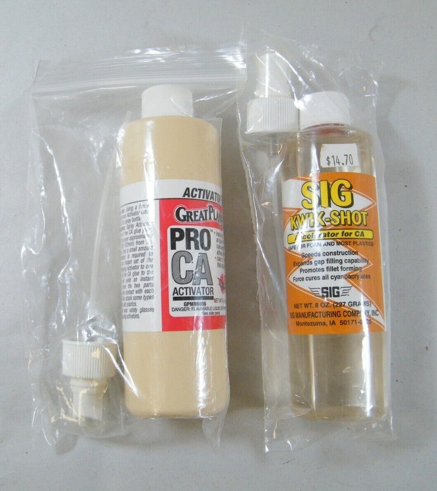 SIG KWIK-SHOT & GREAT PLANES PRO CA ACCELERATOR ACTIVATOR