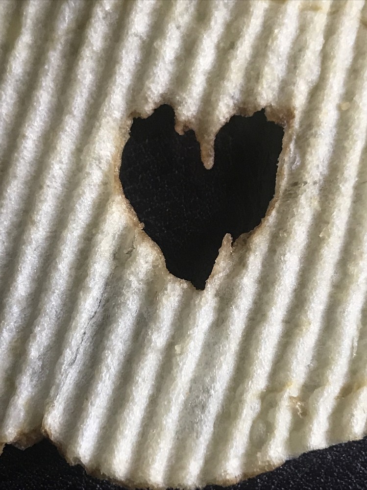Ruffle Love Potato Chip Heart