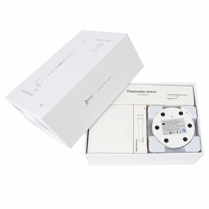 Woodpecker iLED Dental Wireless Curing Light Lamp 1 Second Curing 2500mw/c㎡
