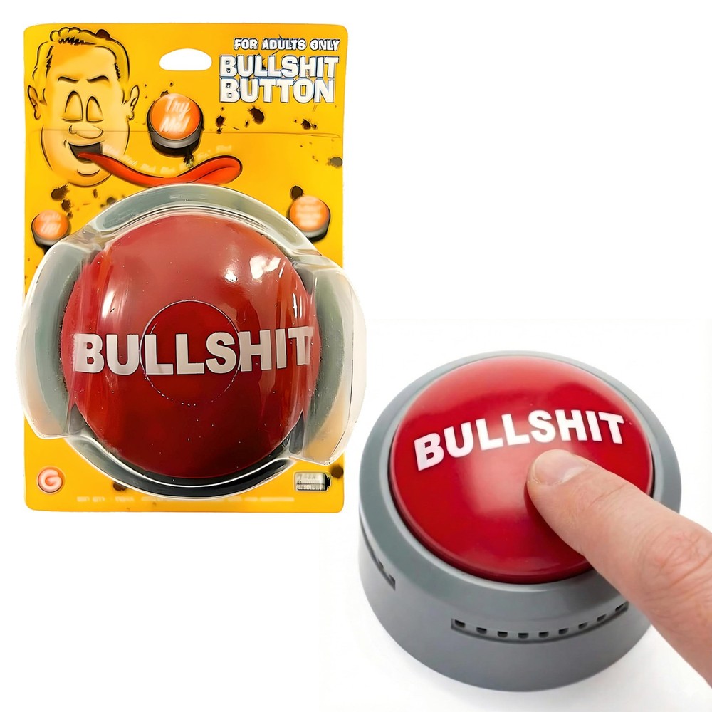 Bullshit Button – The Official Hilarious BS Button with Sound Effects & Flash...