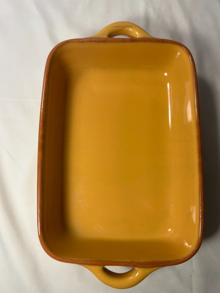 World Market Ceramic Rectangular Baking Dish Oven & Dishwasher Safe Yellow