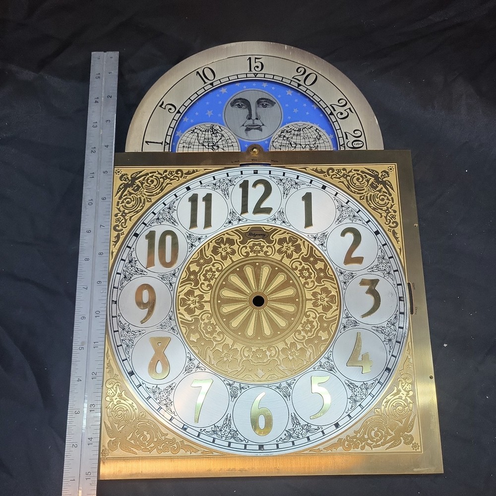 Ridgeway AUTHENTIC GRANDFATHER CLOCK MOVEMENT FACE PLATE